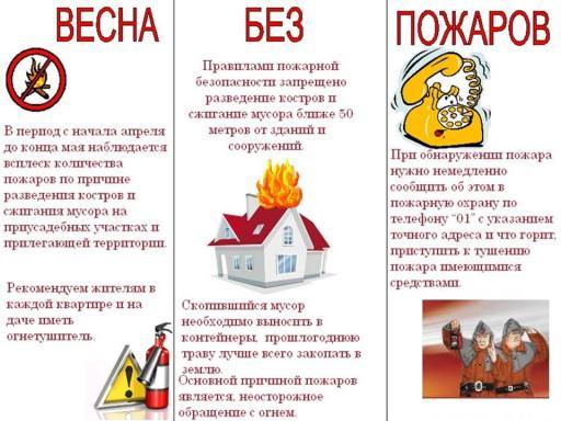 Весна без пожаров!